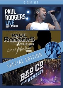 Cover for Paul Rodgers · Live In Glasgow / Live At Montreux 1994 / Bad Company - Live At Wembley (DVD) (2016)