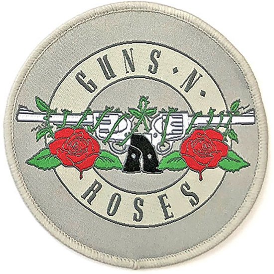 Guns N' Roses Standard Woven Patch: Silver Circle Logo - Guns N Roses - Fanituote -  - 5056368603877 - 