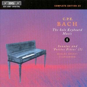 Cover for Bach,c.p.e. / Spanyi · Solo Keyboards Works 8 (CD) (2002)