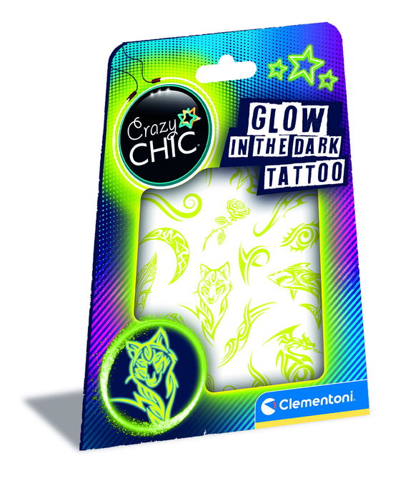 Clementoni - Clementoni Crazy Chic - Urban Tattoos Glow in the Dark - Clementoni - Gadżety - Clementoni - 8005125186877 - 