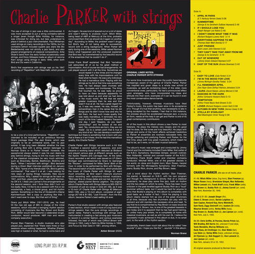 Charlie Parker With Strings (Purple Vinyl) - Charlie Parker - Music - BIRDS NEST - 8436563182877 - August 7, 2020