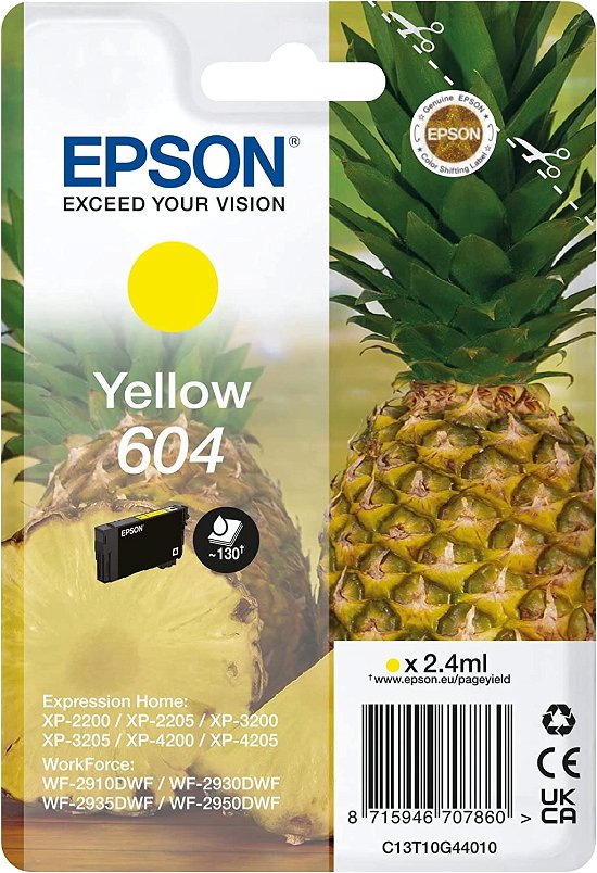 Cover for Epson · Cartucce Ink Ananas Yellow 604 (MERCH)