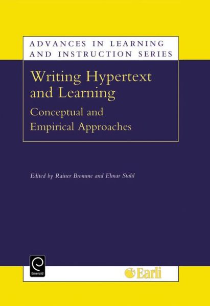 Cover for Writing Hypertext and Learning: Conceptual and Empirical Approaches - Advances in Learning and Instruction Series (Hardcover Book) (2002)