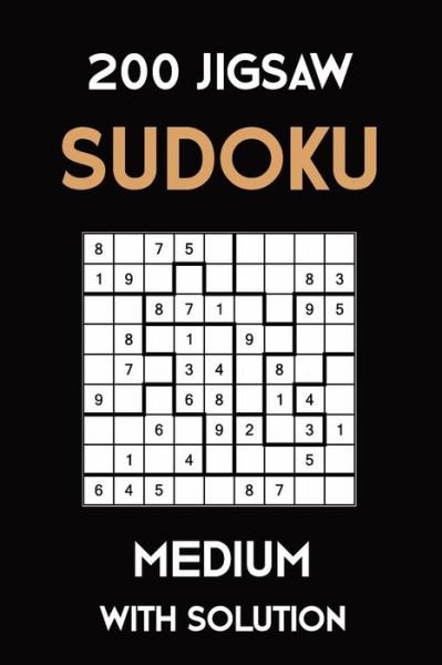 200 Jigsaw Sudoku Medium With Solution - Tewebook Sudoku Puzzle - Livres - Independently Published - 9781081741877 - 20 juillet 2019