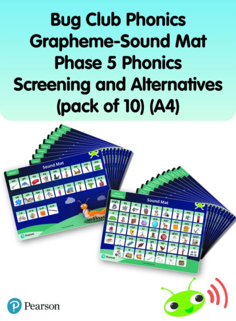 Cover for Rhona Johnston · Bug Club Phonics Grapheme-Sound Mats Phase 5 Phonics Screening and Alternatives (pack of 10) (A4) - Phonics Bug (MISC) (2022)