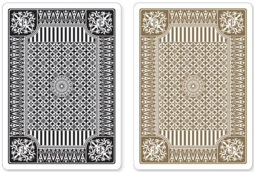 Cover for Peter Pauper Press · Black &amp; Gold Premium Plastic Playing Cards, Set of 2, Poker Size Deck (Standard Index) (Hardcover Book) [Crds edition] (2012)