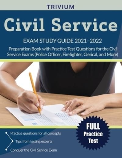 Cover for Simon · Civil Service Exam Study Guide 2021-2022: Preparation Book with Practice Test Questions for the Civil Service Exams (Police Officer, Firefighter, Clerical, and More) (Paperback Bog) (2021)