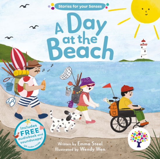 Cover for Emma Steel · A Day at the Beach - Stories for your Senses (Board book) (2024)