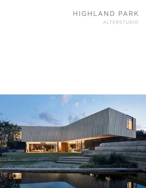 Cover for Robert McCarter · Highland Park: Alterstudio (Masterpiece Series Limited Edition in Slipcase) (Gebundenes Buch) (2024)