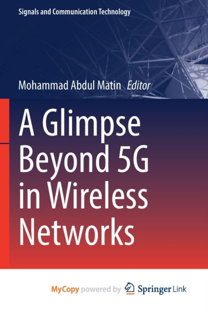 Cover for A Glimpse Beyond 5G in Wireless Networks (Paperback Book) (2022)