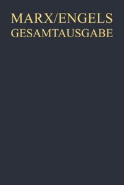 Cover for Karl Marx · Gesamtausgabe , Band 5, Karl Marx / Friedrich Engels (Book) (1987)