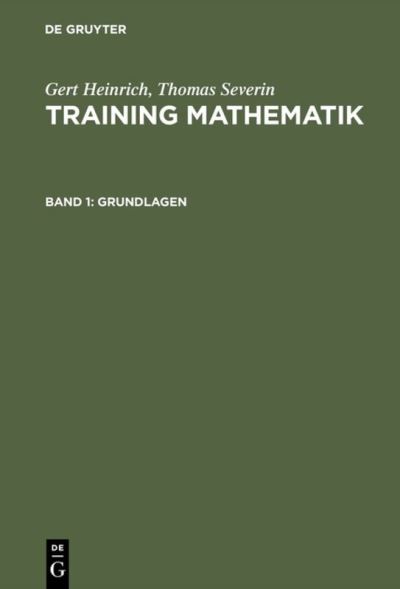 Cover for G. Heinrich · Training Mathematik.1 Grund (Book) (1996)