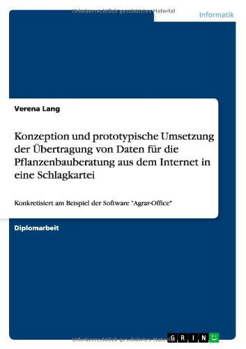 Cover for Lang · Konzeption und prototypische Umset (Buch) [German edition] (2013)