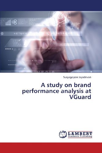 Cover for Suryagopan Jayadevan · A Study on Brand Performance Analysis at Vguard (Paperback Book) (2013)