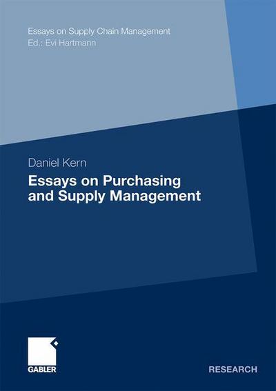 Cover for Daniel Kern · Essays on Purchasing and Supply Management - Essays on Supply Chain Management (Paperback Book) [2011 edition] (2011)