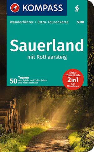 Cover for KOMPASS Wanderführer Sauerland mit Rothaarsteig, 50 Touren (Book) (2023)