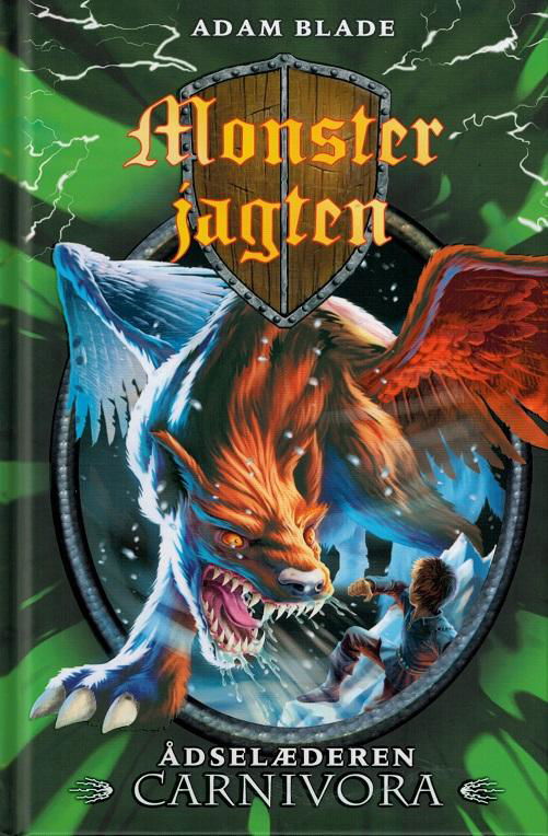 Cover for Adam Blade · Monsterjagten: Monsterjagten 42: Ådselæderen Carnivora (Indbundet Bog) [1. udgave] (2017)