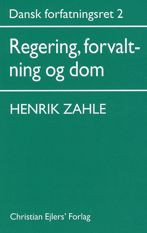 Henrik Zahle · Dansk Forfatningsret 2 (Sewn Spine Book) [3.º edición] (2001)