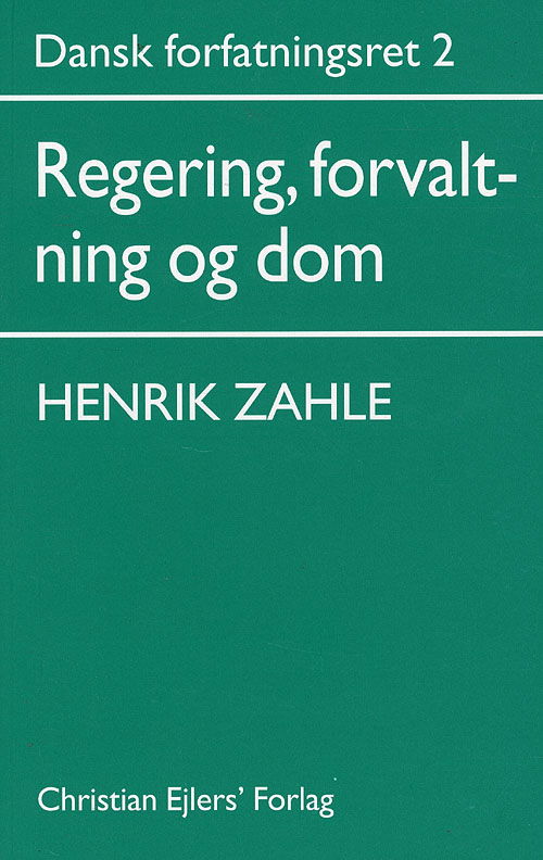 Cover for Henrik Zahle · Dansk Forfatningsret 2 (Hæftet bog) [3. udgave] (2001)