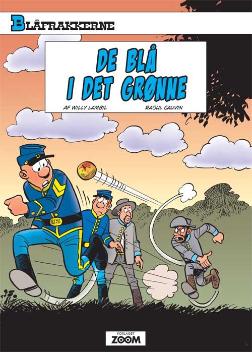 Cover for Willy Lambil; Raoul Cauvin · Blåfrakkerne: Blåfrakkerne: De blå i det grønne (Hæftet bog) [1. udgave] (2015)