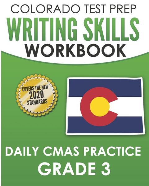 Cover for Tmp Colorado · COLORADO TEST PREP Writing Skills Workbook Daily CMAS Practice Grade 3 (Paperback Book) (2020)