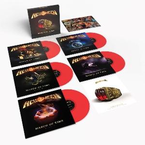 Cover for Helloween · March of Time (The Best of 40 Years) (LP) [Limited Red Vinyl Box Set edition] (2025)