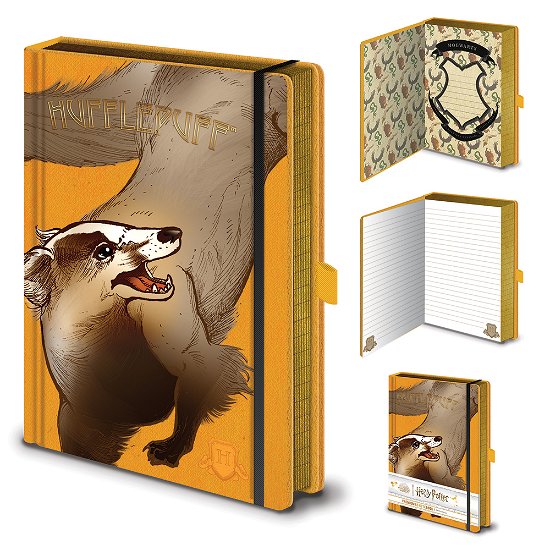 Harry Potter Premium Notizbuch A5 Hufflepuff - Harry Potter - Merchandise -  - 5051265737878 - June 25, 2022
