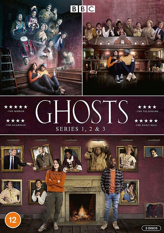 Cover for Ghosts S1  3 Bxst · Ghosts Series 1 to 3 (DVD) (2021)