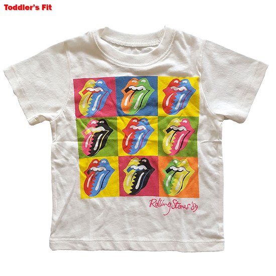 Cover for The Rolling Stones · The Rolling Stones Kids Toddler T-Shirt: Two-Tone Tongues (3 Years) (T-shirt) [size 3-4yrs] [White - Kids edition]