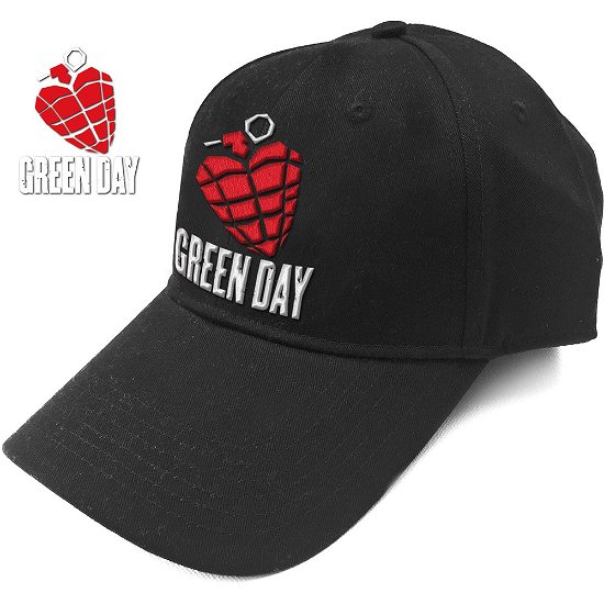 Green Day Unisex Baseball Cap: Grenade Logo - Green Day - Merchandise -  - 5056368648878 - 