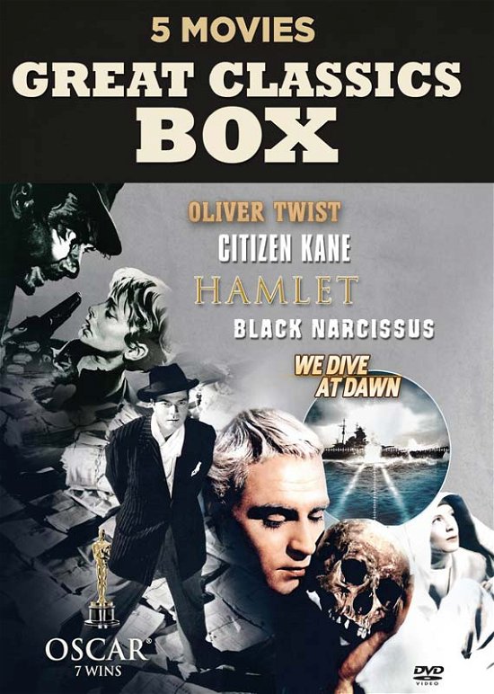 Cover for Classic Box (Black Narcissus, Citizen Kane, Hamlet, Oliwer Twist, We Dive at Dawn) (DVD) (2022)