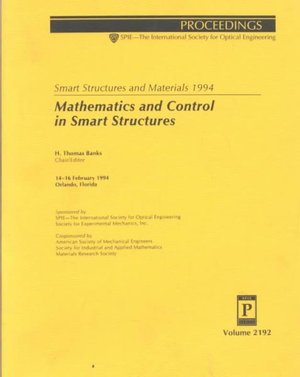 Cover for Banks · Smart Structures and Materials 1994-Mathematics and Control In Smart Structures 14-16 February Orlando Florid (Paperback Book) (1994)