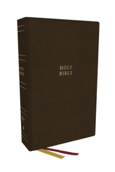 Cover for Thomas Nelson · NKJV Holy Bible, Super Giant Print Reference Bible, Brown Bonded Leather, 43,000 Cross References, Red Letter, Comfort Print: New King James Version (Läderbok) (2023)