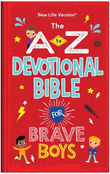 Cover for Compiled by Barbour Staff · The A to Z Devotional Bible for Brave Boys (Hardcover Book) (2021)