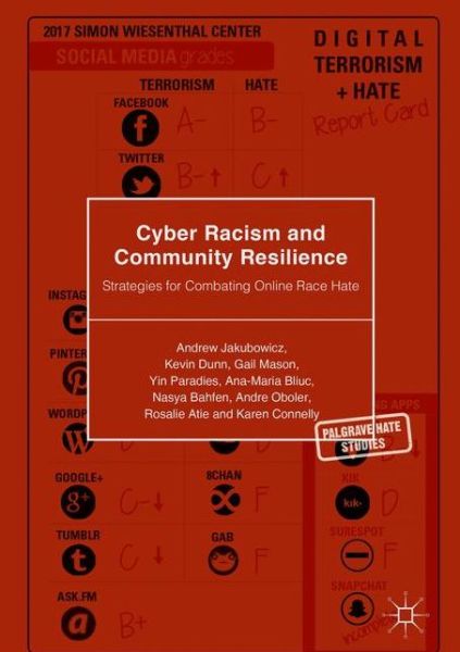 Cover for Andrew Jakubowicz · Cyber Racism and Community Resilience: Strategies for Combating Online Race Hate - Palgrave Hate Studies (Hardcover Book) [1st ed. 2017 edition] (2017)