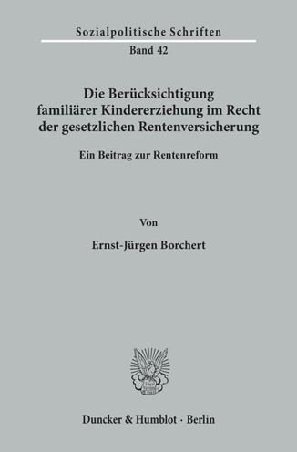Cover for Borchert · Die Berücksichtigung familiäre (Book) (1981)