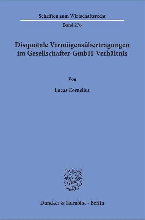 Cover for Cornelius · Disquotale Vermögensübertragu (Bog) (2015)