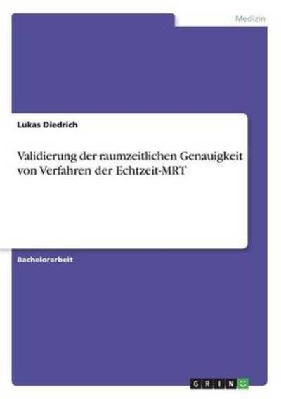 Cover for Diedrich · Validierung der raumzeitlichen (Book) (2016)