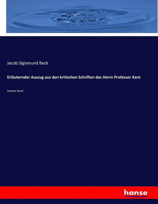 Cover for Beck · Erläuternder Auszug aus den kritis (Bok) (2017)