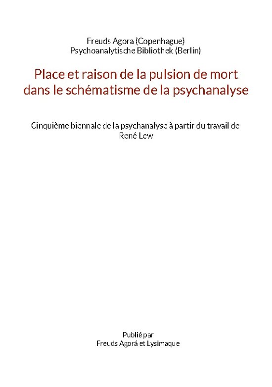 Cover for Osvaldo Cariola · Place et raison de la pulsion de mort dans le schématisme de la psychanalyse (Paperback Book) [1er édition] (2022)