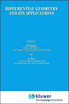 D Krupka · Differential Geometry and Its Applications - Mathematics and Its Applications (Hardcover Book) (1987)