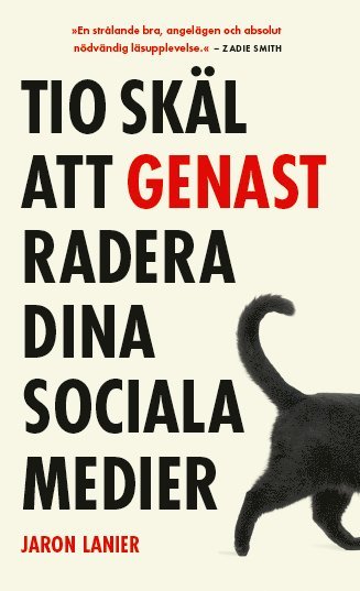 Cover for Jaron Lanier · Tio skäl att genast radera dina sociala medier (Paperback Book) (2019)