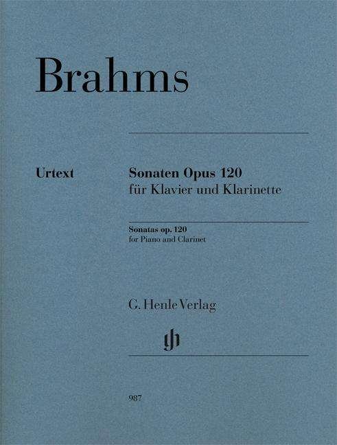 Sonaten op. 120 für Kl+Klr.HN987 - Brahms - Bücher - SCHOTT & CO - 9790201809878 - 6. April 2018