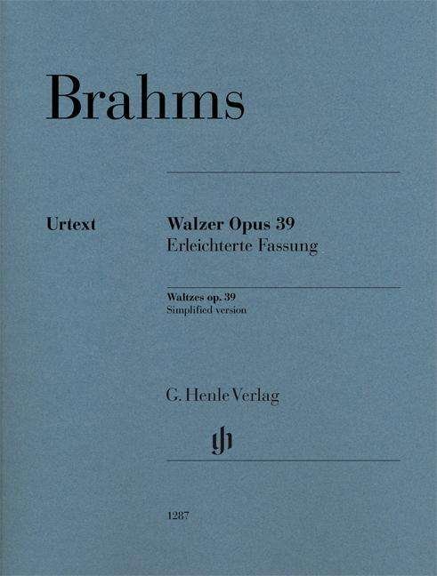 Cover for Brahms · Walzer op. 39 für Klavier,Erleic (Bok)