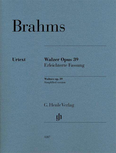 Cover for Brahms · Walzer op. 39 für Klavier,Erleic (Bok)