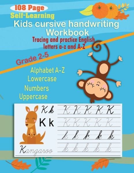 Cover for Cedar Editor · Kids cursive handwriting workbook (Paperback Book) (2020)
