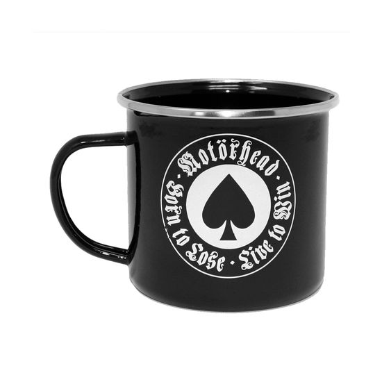 Motörhead Emaille Becher Born To Lose - Motörhead - Merchandise - MOTORHEAD - 4039103996879 - 18. august 2023