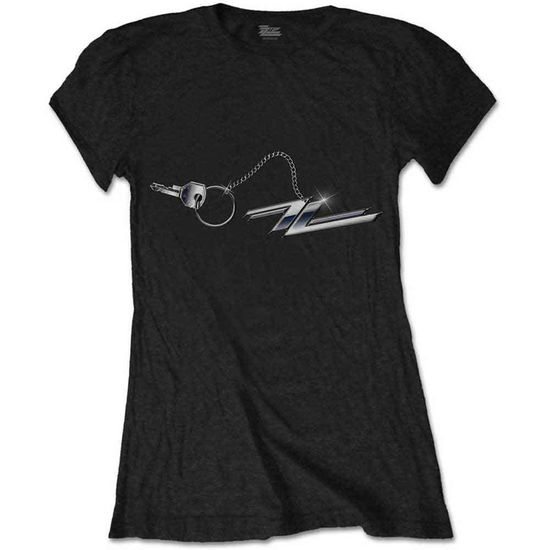 ZZ Top Ladies T-Shirt: Hot Rod Keychain - ZZ Top - Produtos -  - 5056170637879 - 