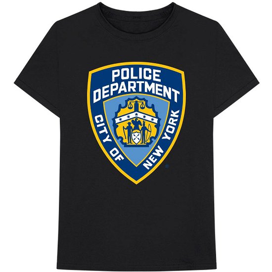 New York City Unisex T-Shirt: Police Dept. Badge - New York City - Marchandise -  - 5056368625879 - 