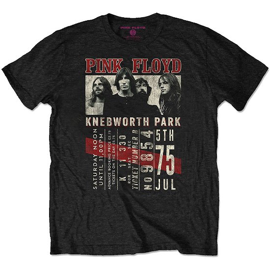Cover for Pink Floyd · Pink Floyd Unisex T-Shirt: Knebworth '75 (Eco-Friendly) (T-shirt) [size S] [Black - Unisex edition]